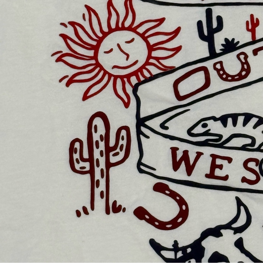 Wrangler Retro White Desert Dreamin' Long Sleeve Graphic Tee Medium - Picture 6 of 14